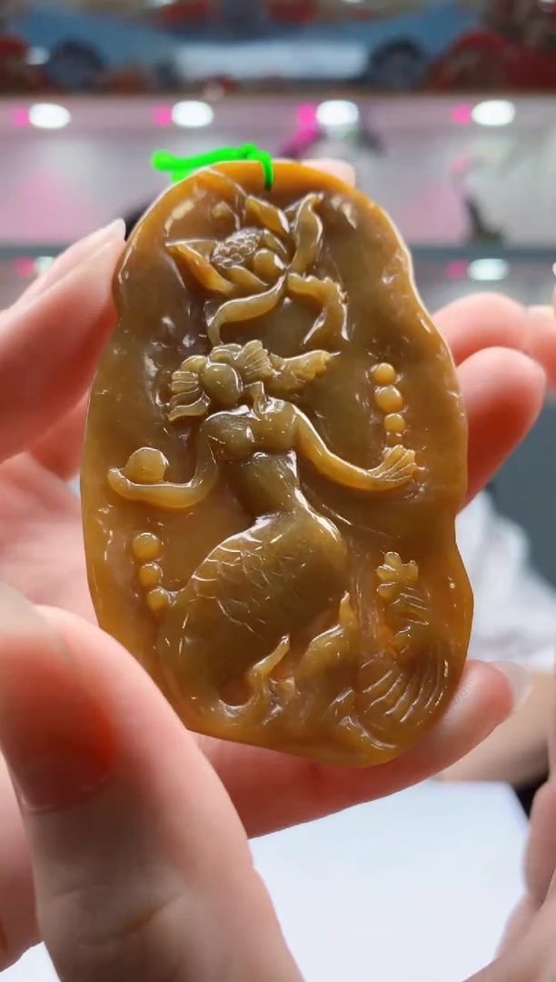 定制翡翠未镶嵌1052ry-毛货挂件45