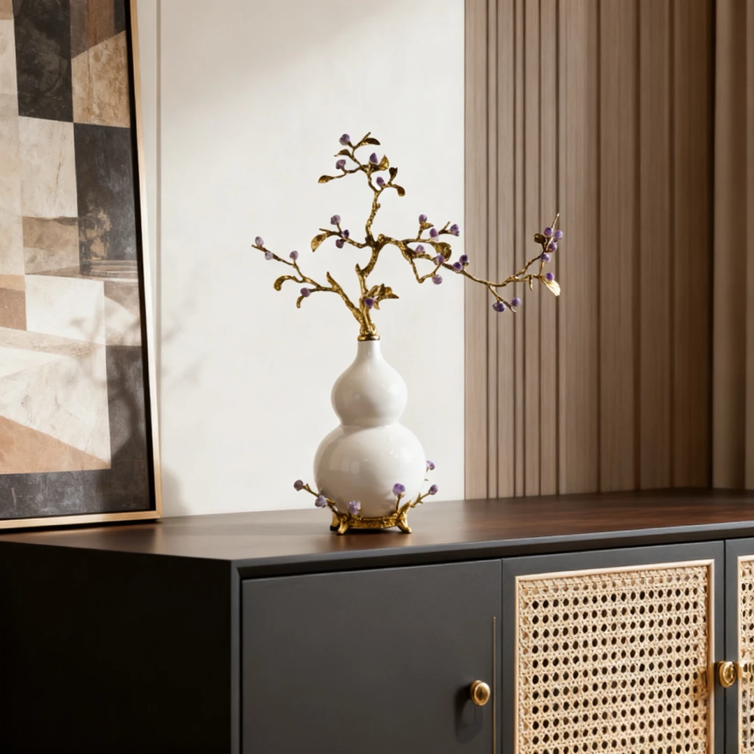 GM09白瓷葫芦装饰摆件53*26*63cm