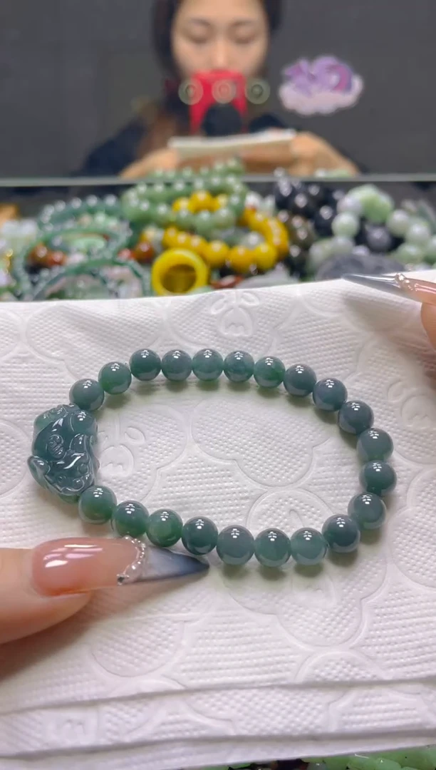 颈饰未镶嵌翡翠7MM