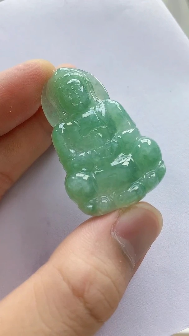 未镶嵌定制翡翠5145bb-毛货挂件9