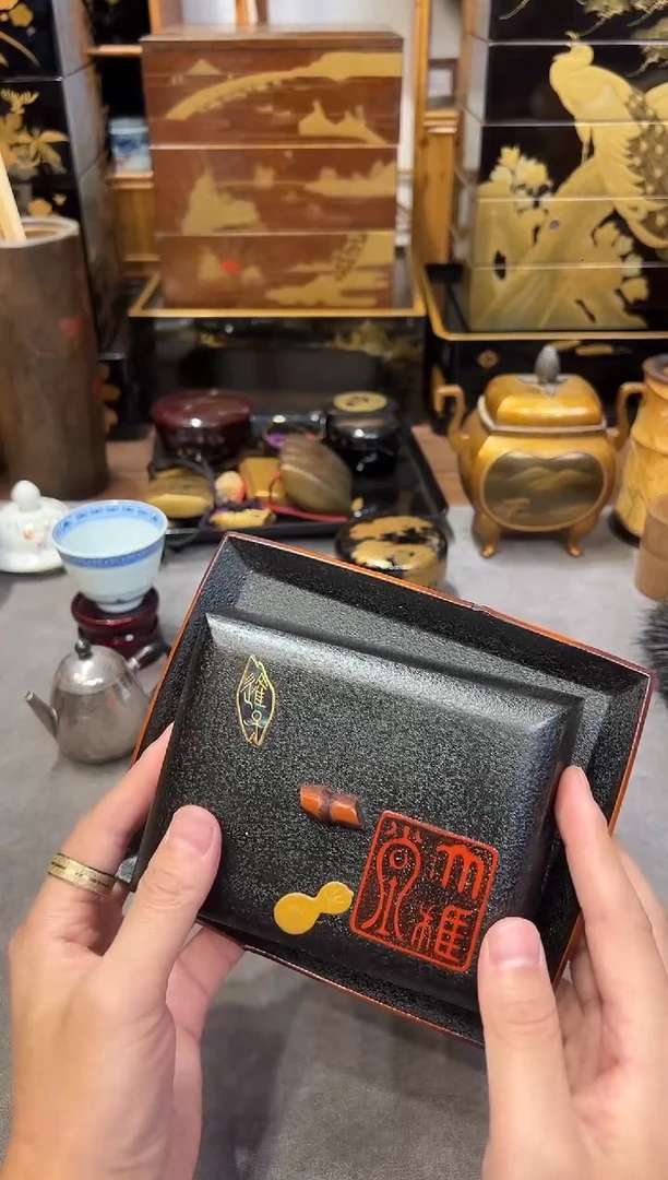 干漆 收纳盒 大漆漆器大漆漆器