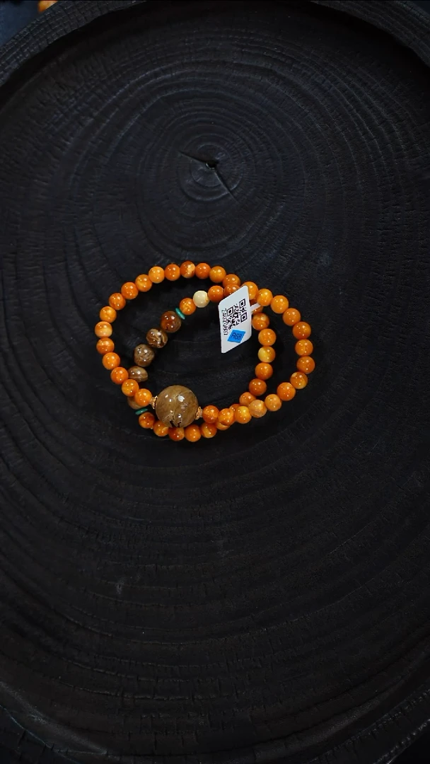 未镶嵌琥珀裸石设计双圈