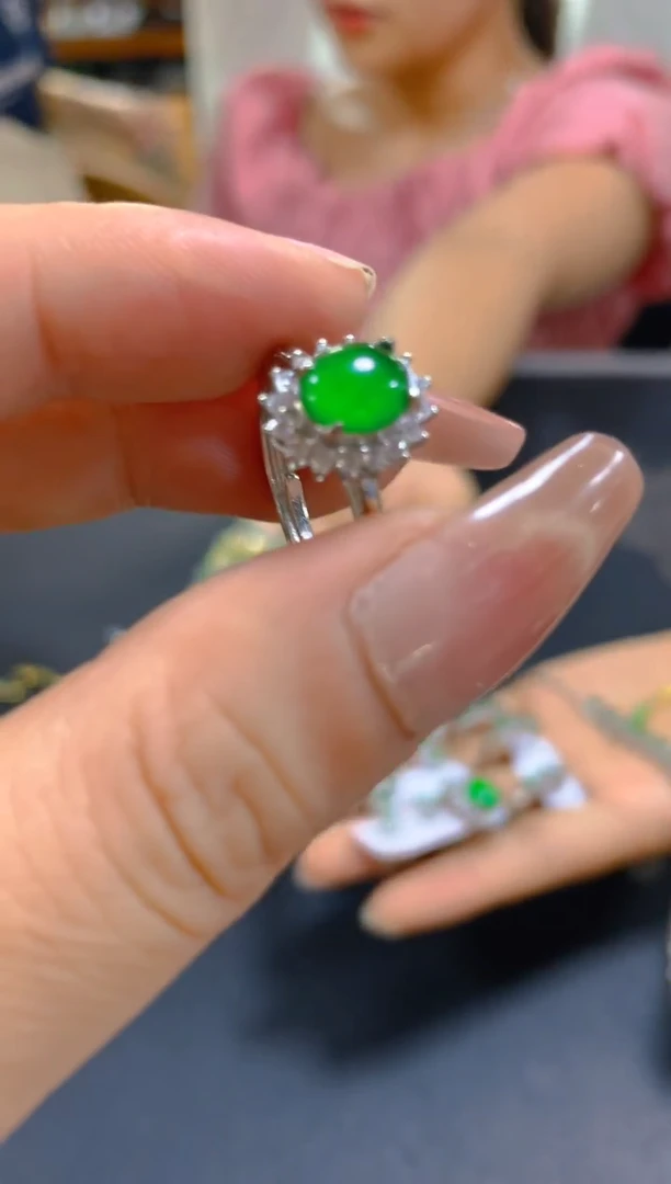 翡翠戒指未镶嵌0129766831多样性发一