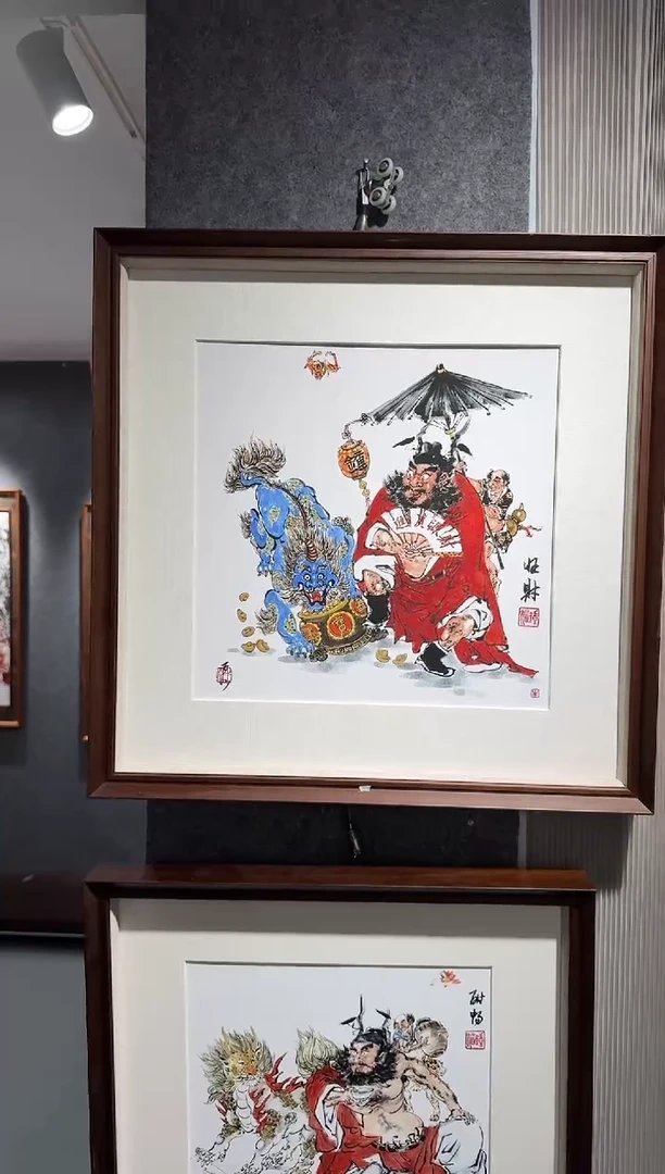 国画S****库53*53厘米 旺财