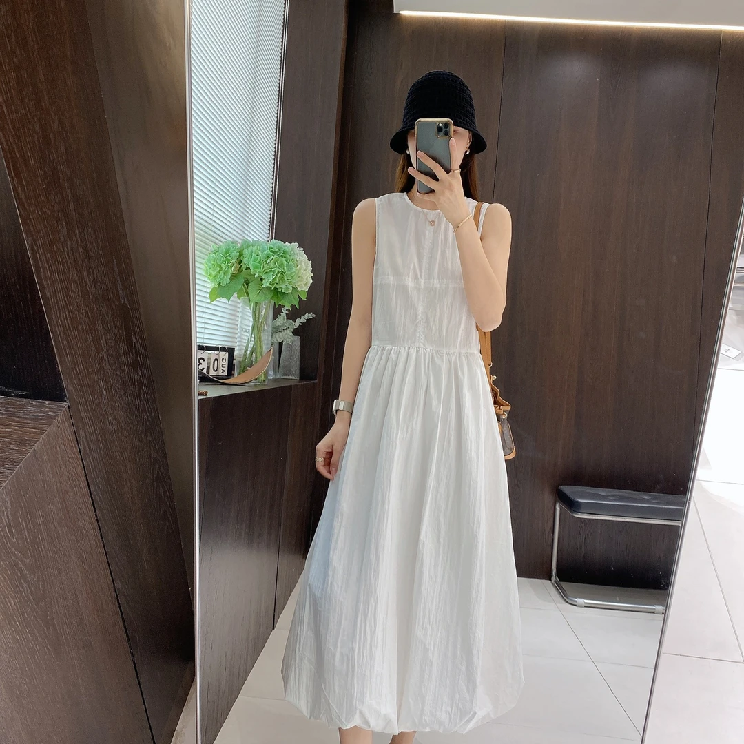 IMFLY金小金自制女装 连衣裙DYQ697夏季气质显瘦中长款背心吊带裙