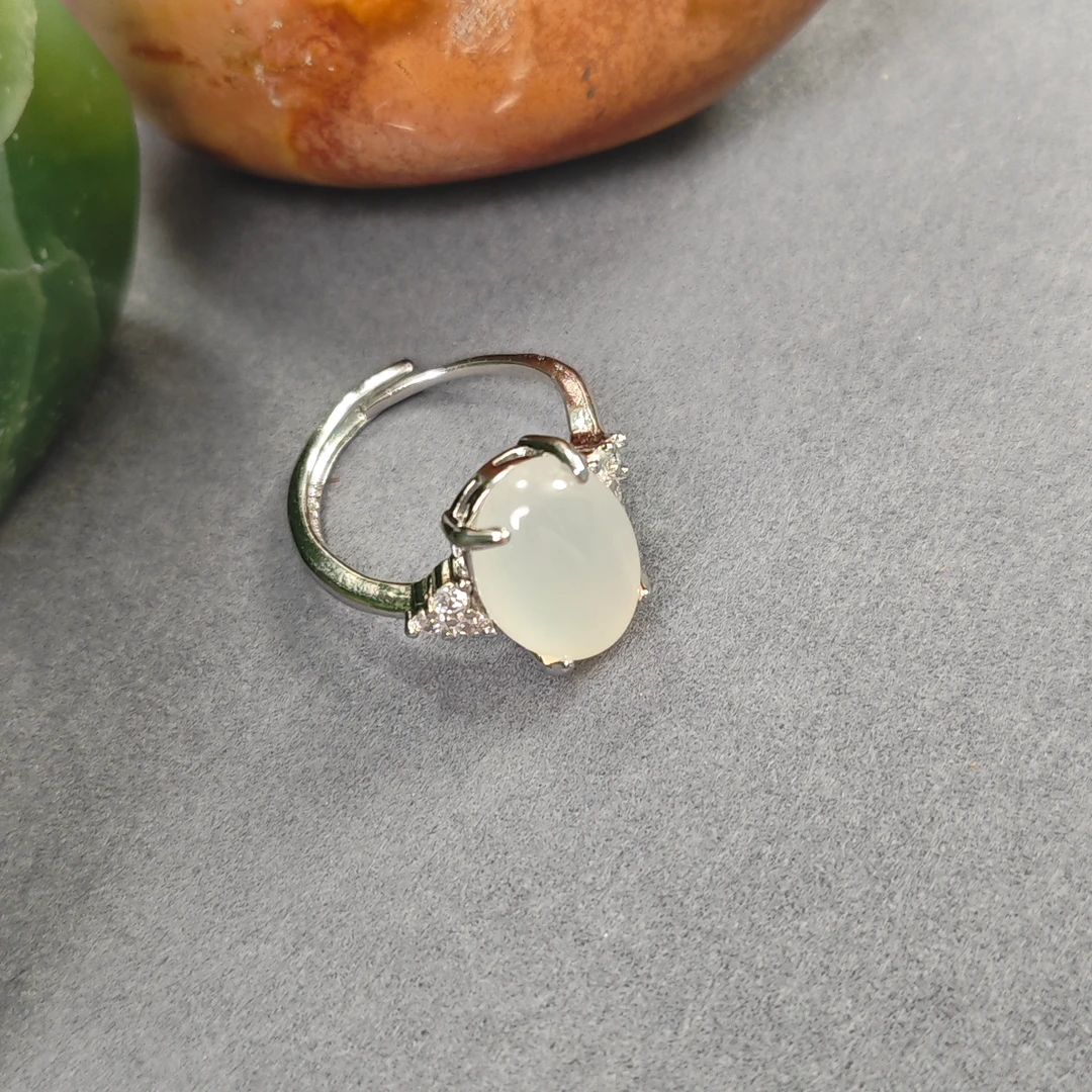 618特惠 百搭白玛瑙戒指/HG-MNJZ-3（多样性发货）