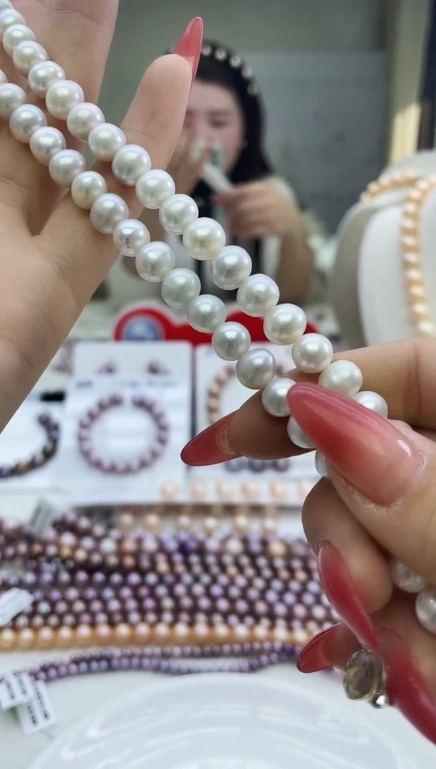 未镶嵌项链淡水珍珠白色系项链