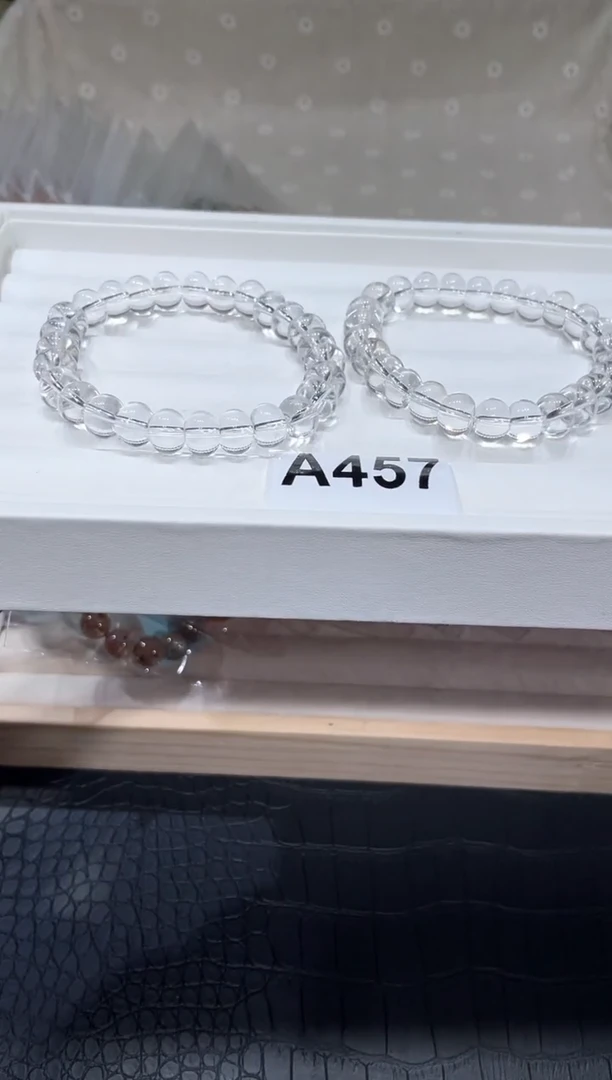 水晶手链未镶嵌A457白水晶车轮珠10多样性发一