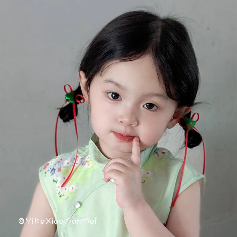 一见粽情 端午节可爱粽子儿童发圈皮筋女孩宝宝发绳女童头饰头绳