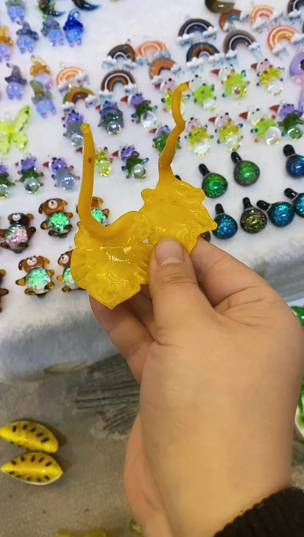 【闪购商品】琉璃手工艺品黄叶子 拍一赠一