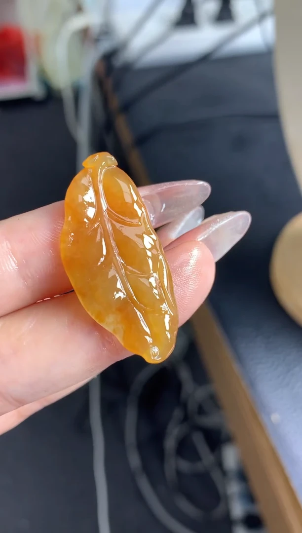 定制翡翠未镶嵌叶子