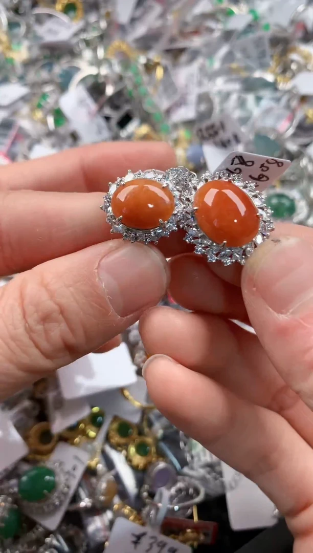 银S925镶嵌戒指翡翠111   8