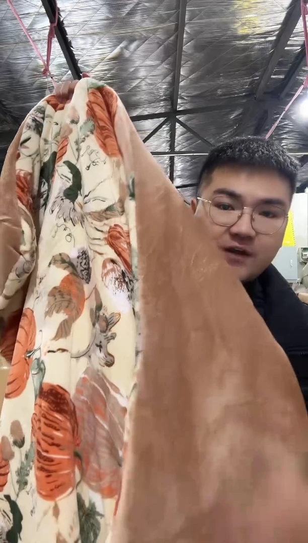 兔毛【2*2.3米加厚南瓜被子】外贸原单毛毯底价拼手速