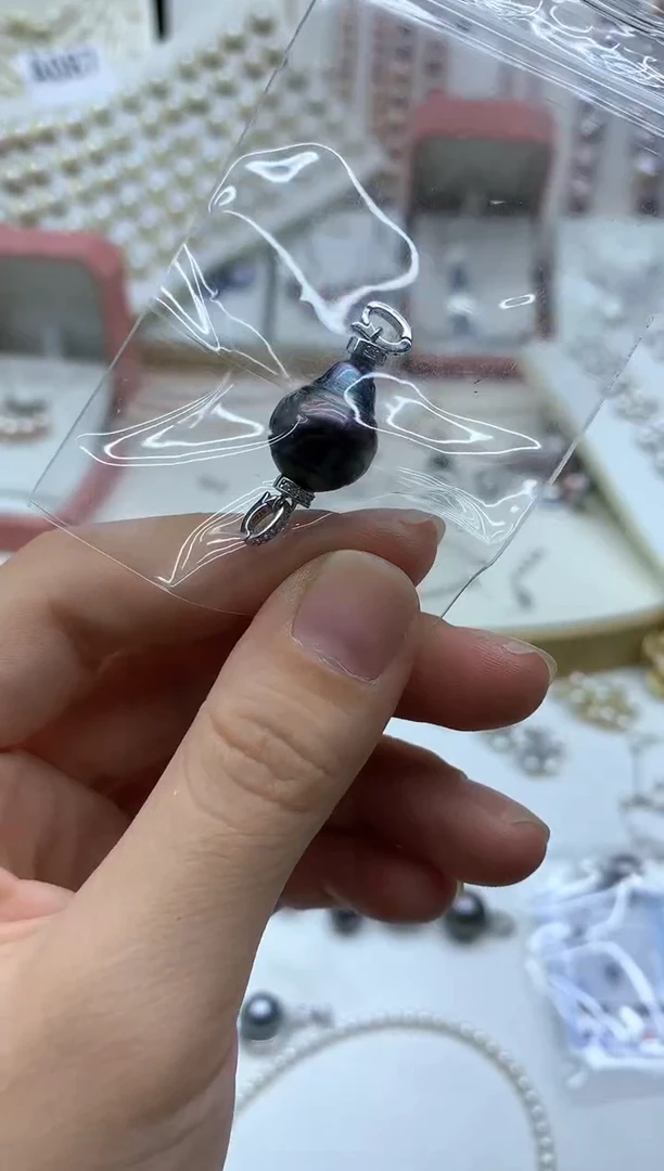 银S925镶嵌吊坠(不含链)海水珍珠笑**开1