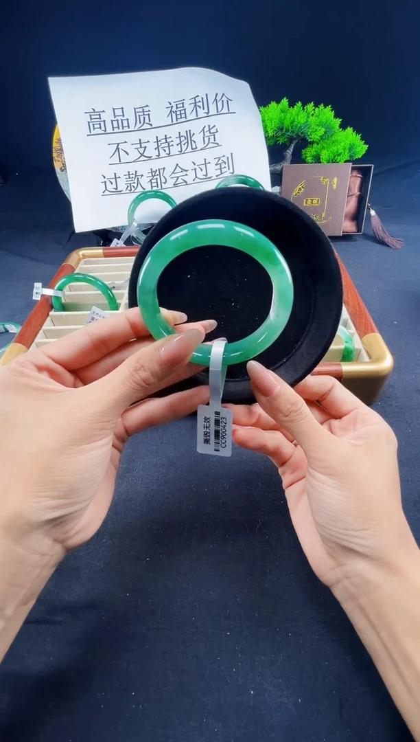 未镶嵌手镯石英质玉（非洲翠）真品上等纯天然非洲翠玉手镯石英质玉