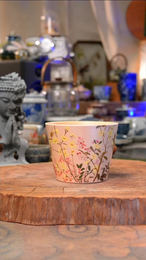 杯子红琵琶手工手绘手工手绘
