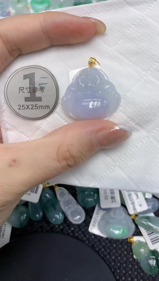 颈饰18K金镶嵌翡翠11111111