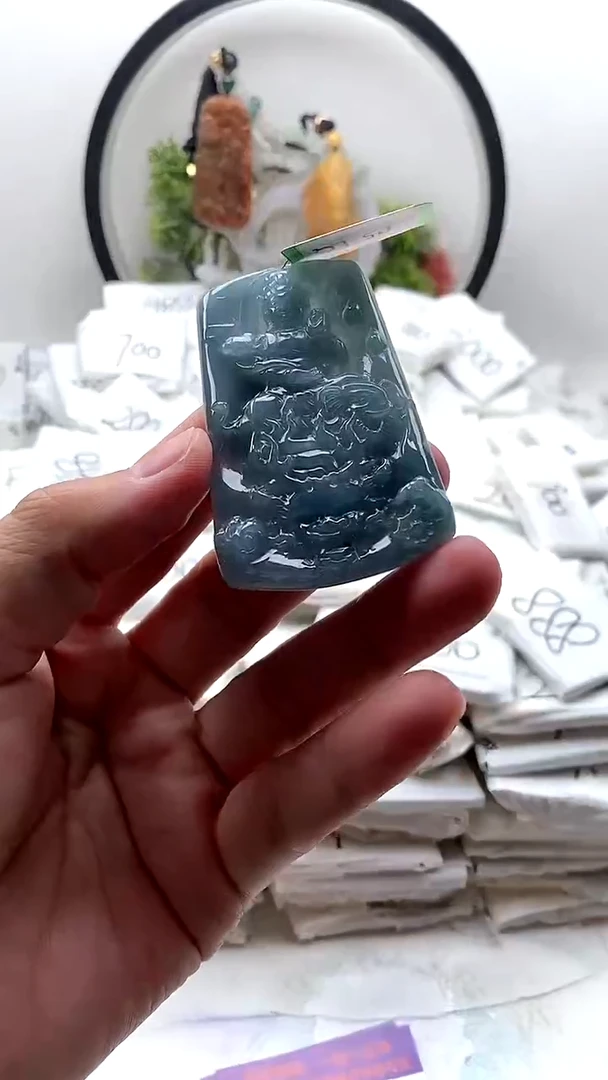 颈饰未镶嵌翡翠普贤