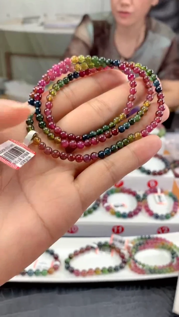 未镶嵌手串碧玺多样性发一条
