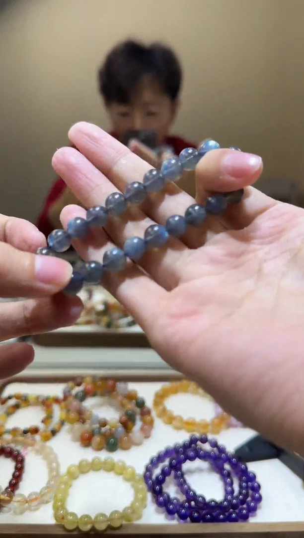 【闪购商品】拉长石手链未镶嵌灰月光8+