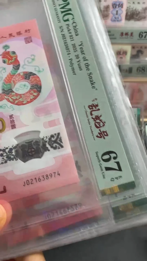塑料蛇钞单张67分如意乱蛇号