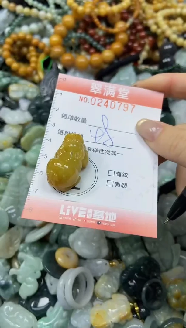 未镶嵌挂件翡翠闪购0240797