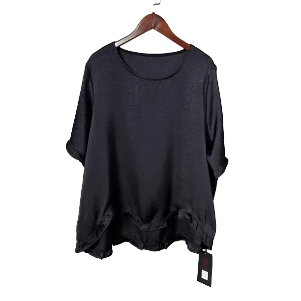 【佳佳】172设计师款高品质不规则气质宽松大码上衣显瘦