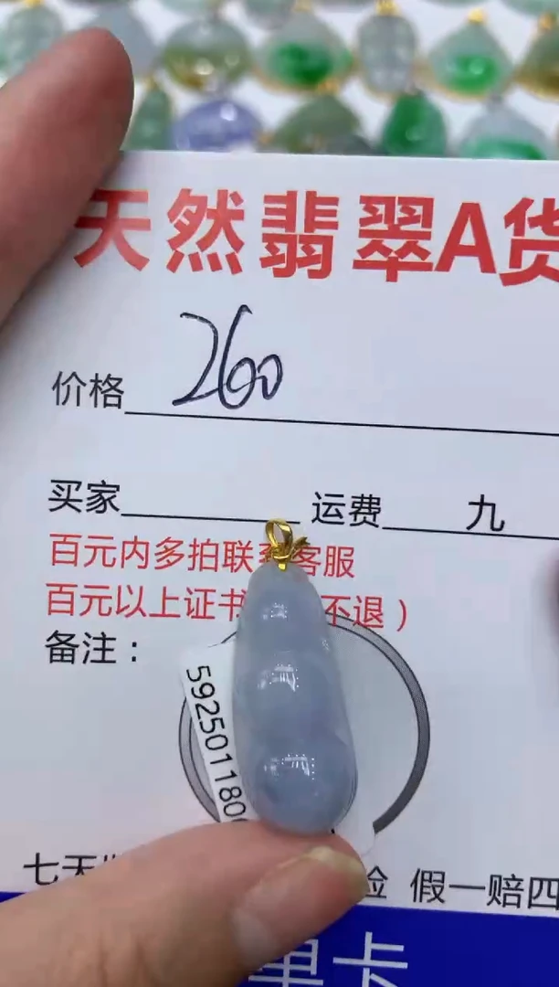 【闪购商品】翡翠颈饰18K金镶嵌111111111