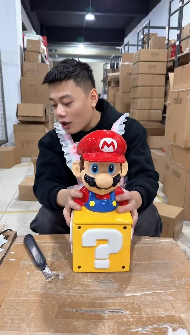 瓷片马里奥问号罐套装