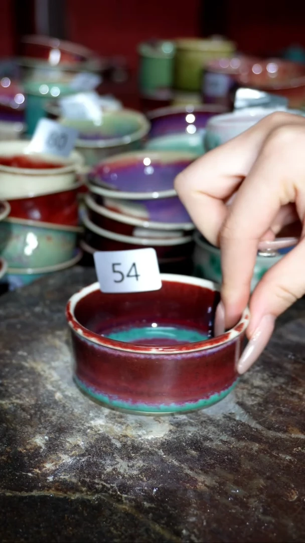 摆件精品窑变钧瓷茶器