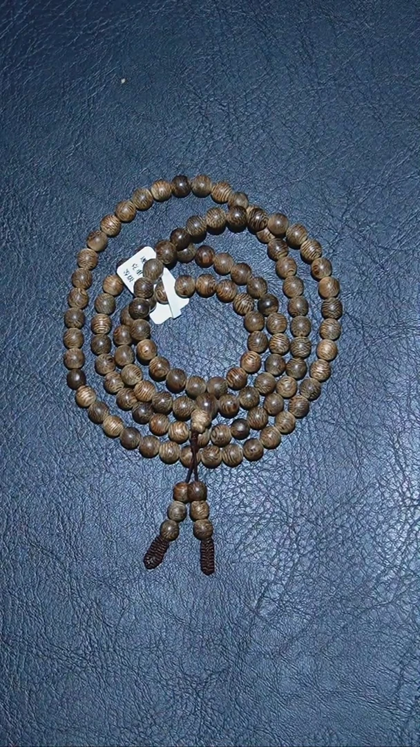 【闪购商品】沉香手串07*108-18克正区文莱蛇皮纹多圈