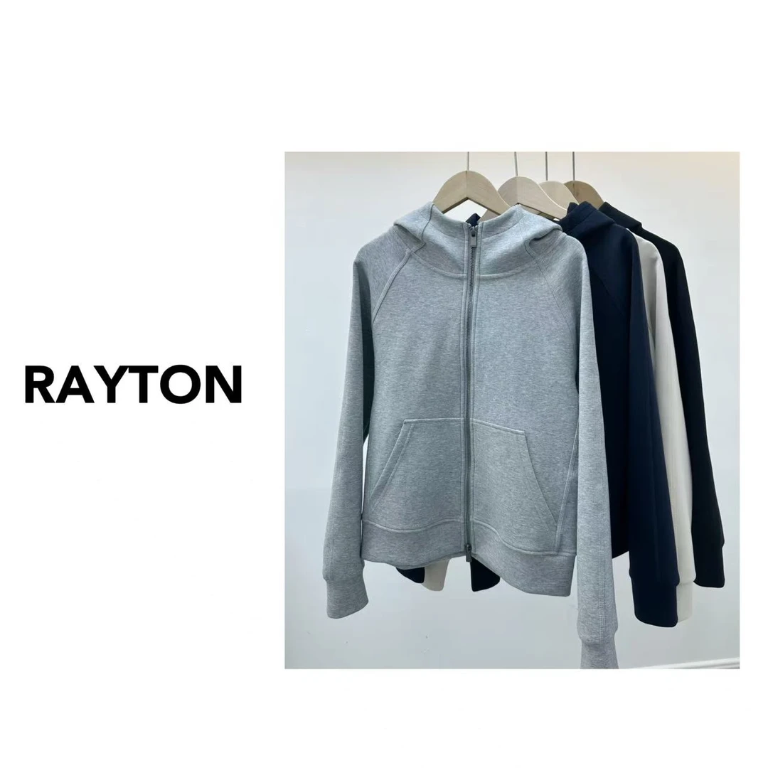 RRayton「立体空气层」空气层双拉链卫衣外套