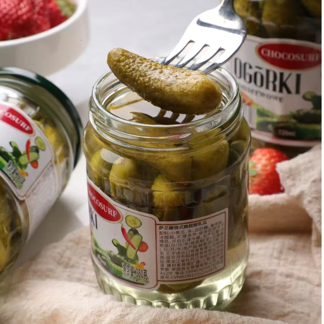 原装进口脆爽小酸黄瓜350克