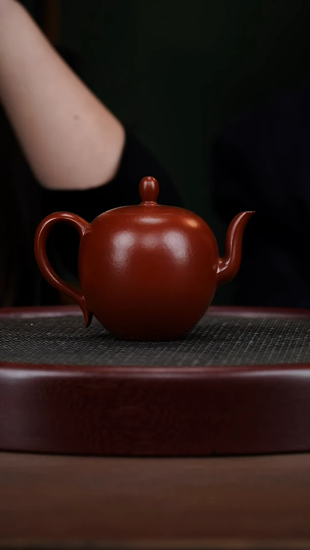 茶壶紫砂18SZY美人肩 贵妃红朱泥300cc