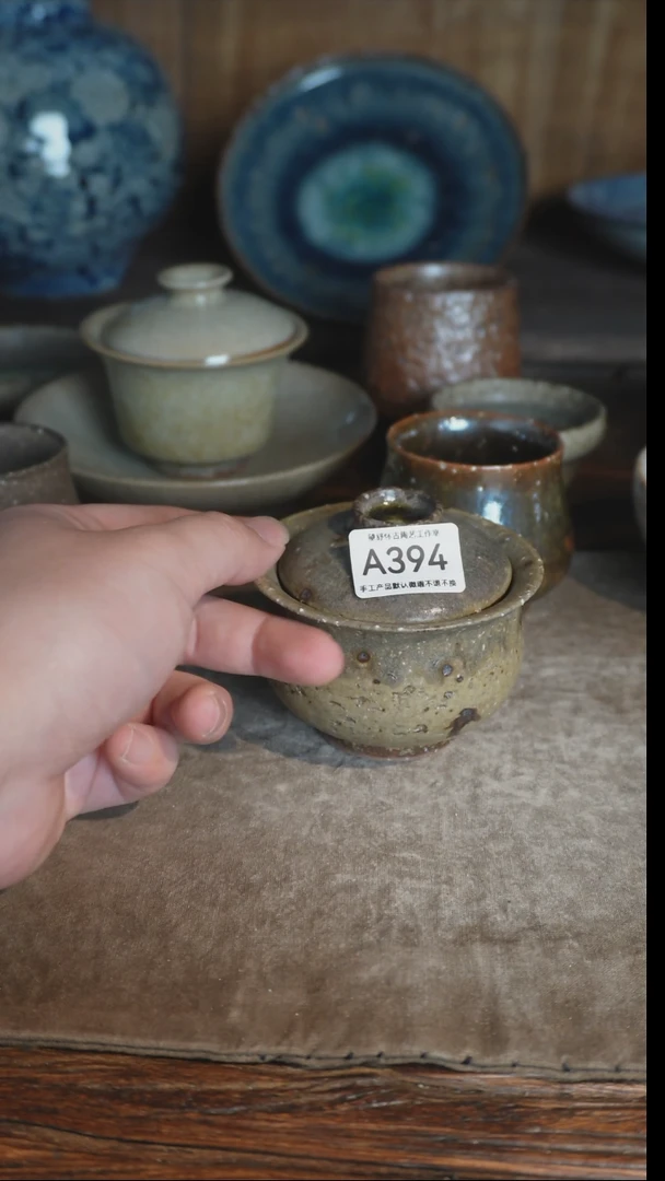 【闪购商品】A394号盖碗粗陶泥料直播拍品，一物一拍