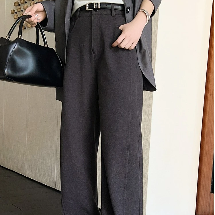 美洋MEIYANG 揽月休闲裤 双面绒感保暖高腰镰刀裤U【60系列现货】