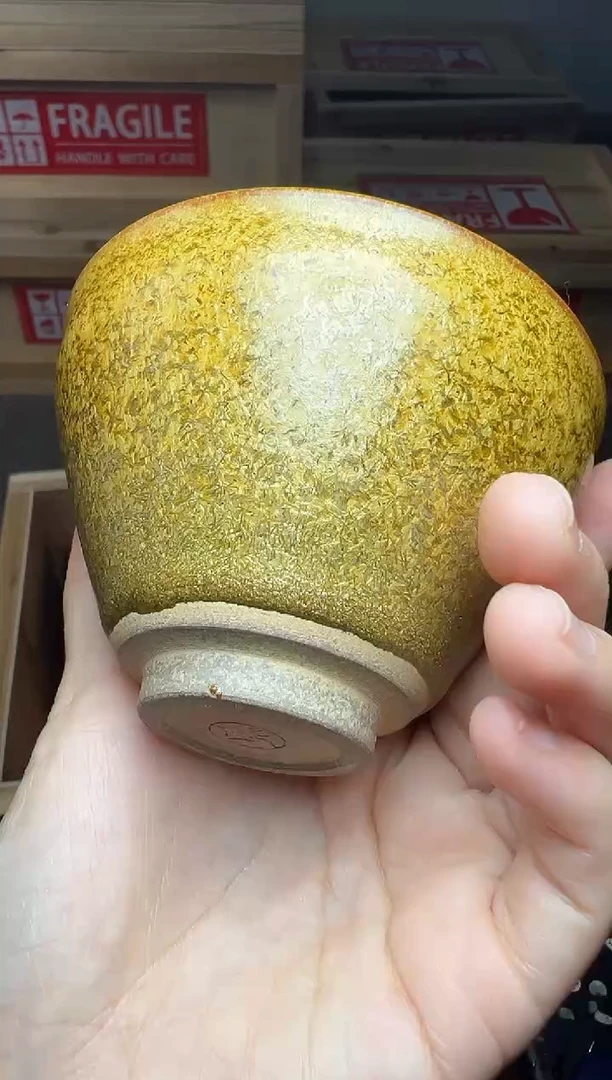 茶盏金竹 束口 建窑建盏主人杯