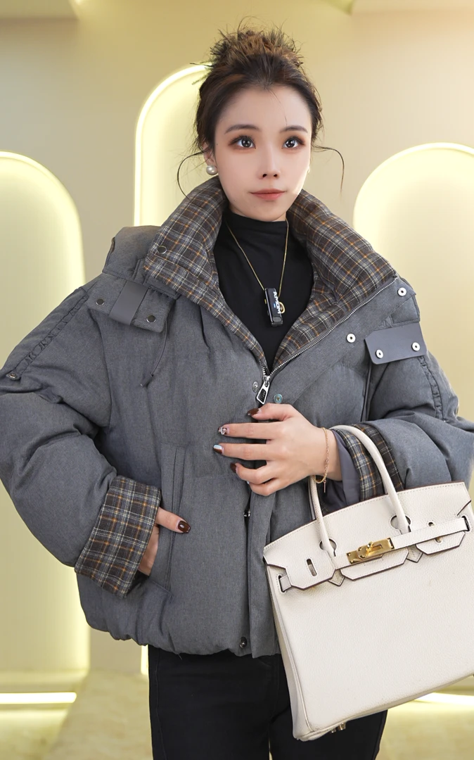 气质短款羽绒服2025冬季新款流行保暖外套Z020