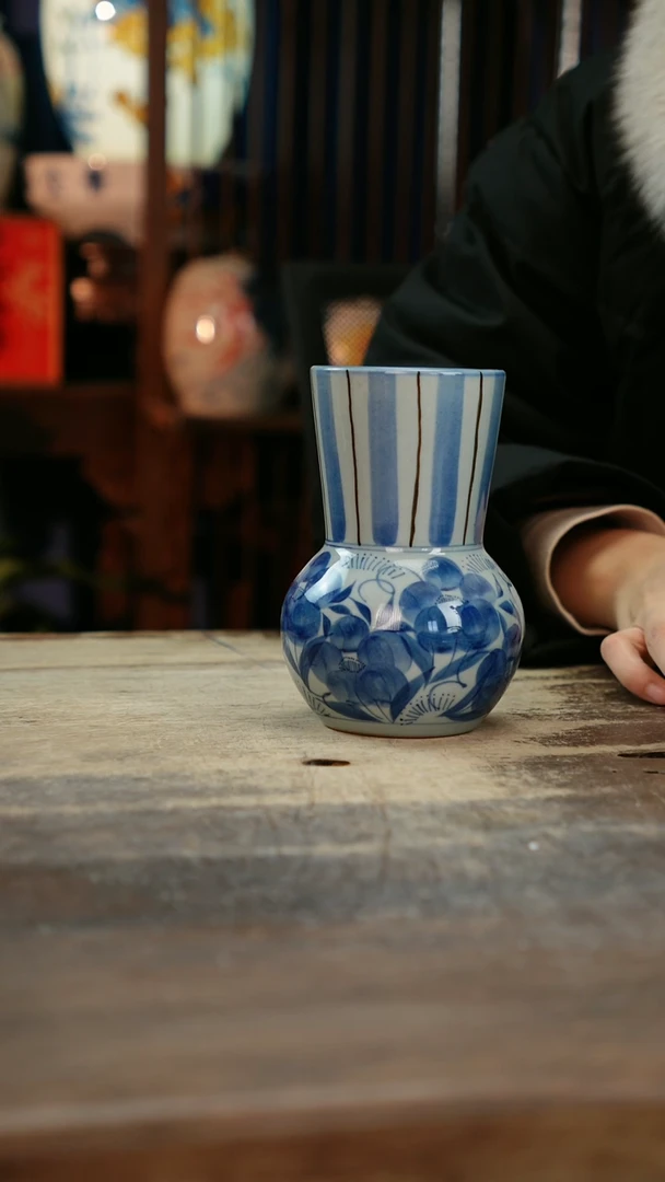 【闪购商品】瓷片景德镇纯手工釉下彩精品花瓶