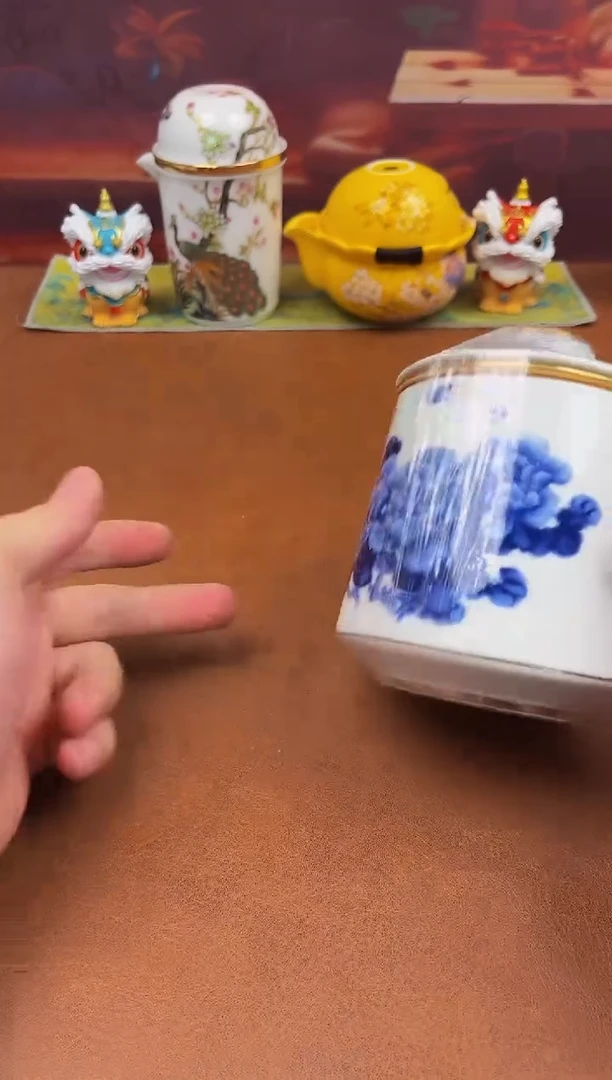 陶瓷茶具摆件旅行套组