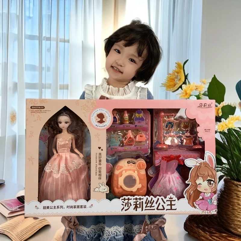过家家芭比娃娃小女孩彩盒小公主礼物推荐生日芭比娃娃玩具公主