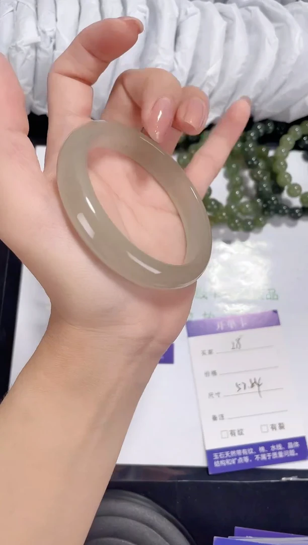 未镶嵌东陵石东陵玉028 浅白晴 53-54
