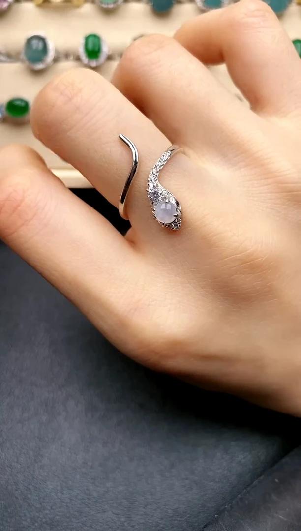 【闪购商品】翡翠戒指银S925镶嵌....