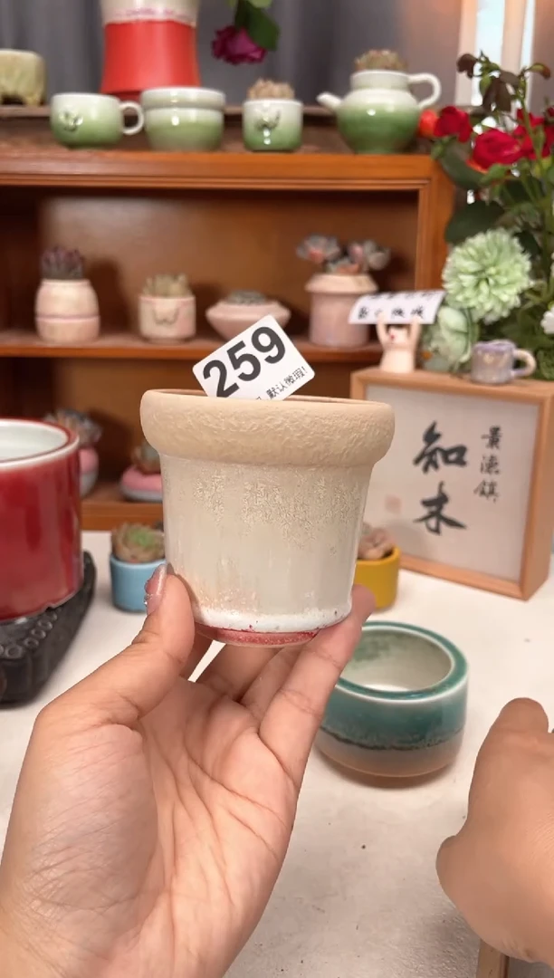 瓷片259知木小芳花盆编号