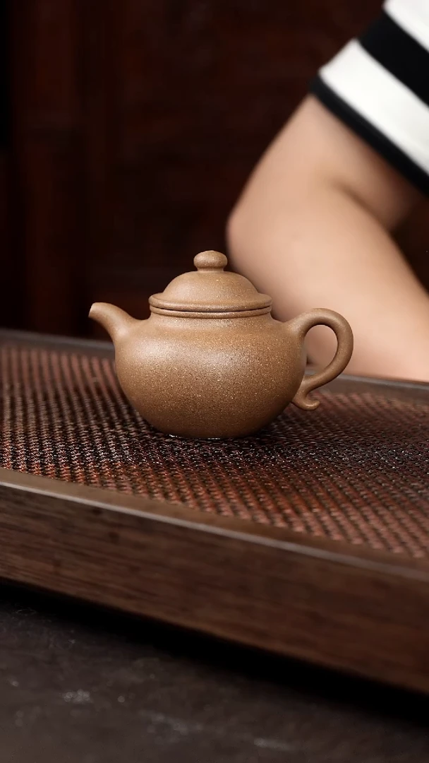 茶壶紫砂芝麻绿莲子