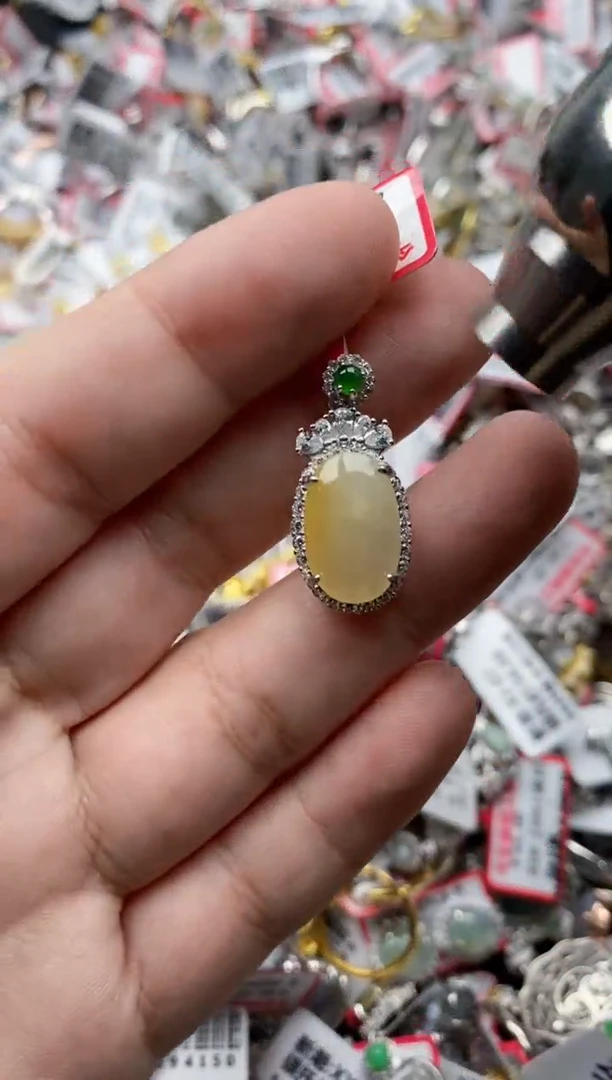 【闪购商品】翡翠戒指银S925镶嵌22222---7