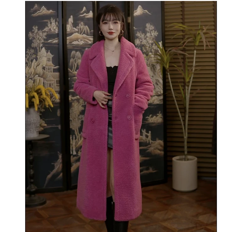 6362 休闲时尚穿搭女装羊毛女士冬季白鹅绒服气质百搭外套