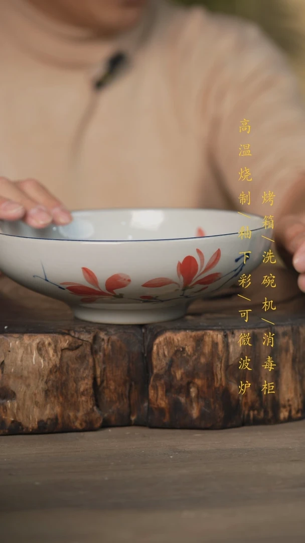 【闪购商品】瓷片景德镇高温釉下彩可微波烤箱洗碗机