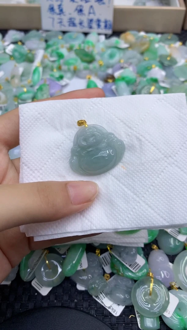 颈饰未镶嵌翡翠天然缅甸A货翡翠