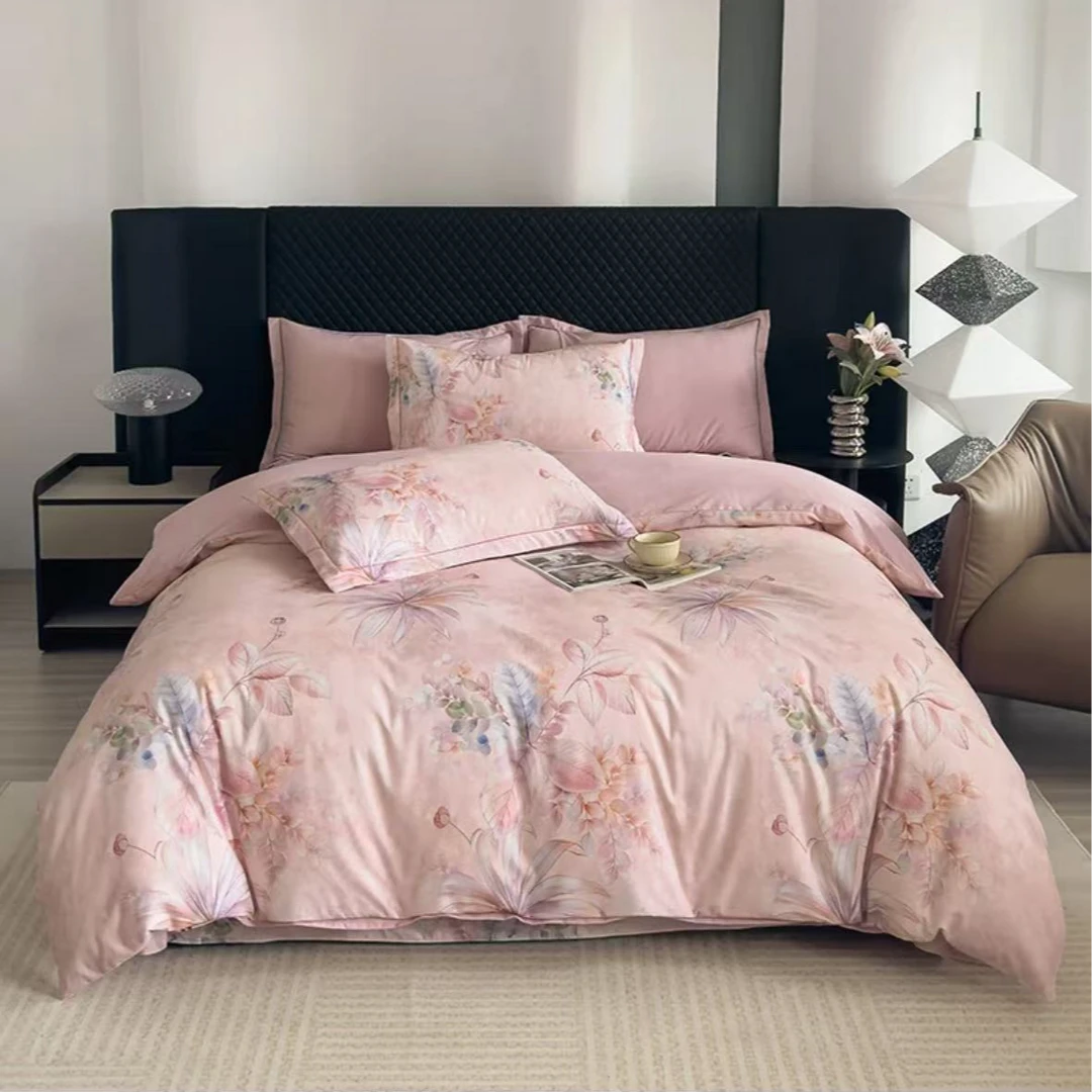 【今日必拍】幽兰香：加厚100棉纯棉喷气印花四件套